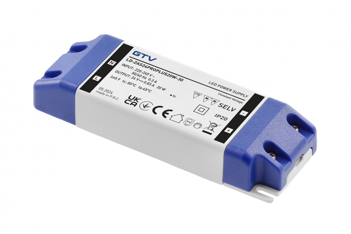 Power supply PRO+, DC24V, 20 W, input AC220-240V, IP20