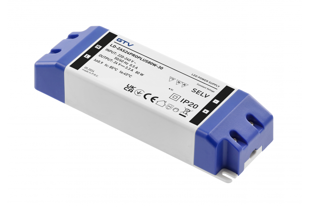 Power supply PRO+, DC24V, 80 W, input AC220-240V, IP20