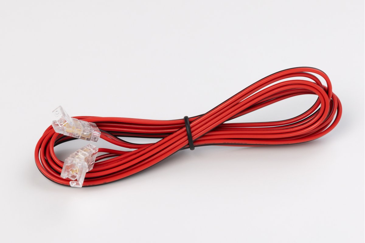 Transparent connector for LED strips COB with cable 2 m