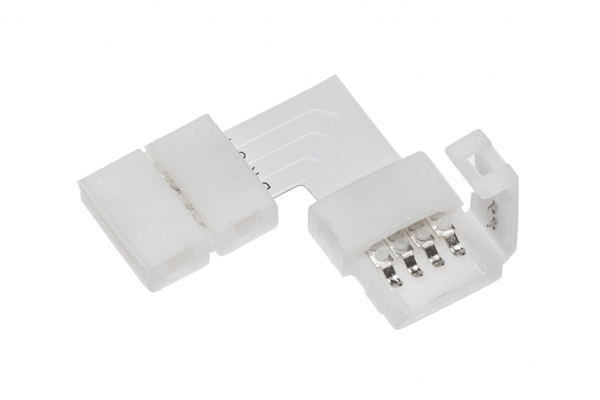 Corner connector for LED strips RGB