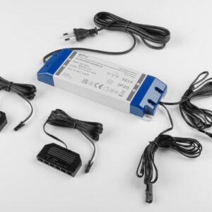 PRO PLUS 60W Power Kit with On/Off Wires and 6x Mini Amp Distributor