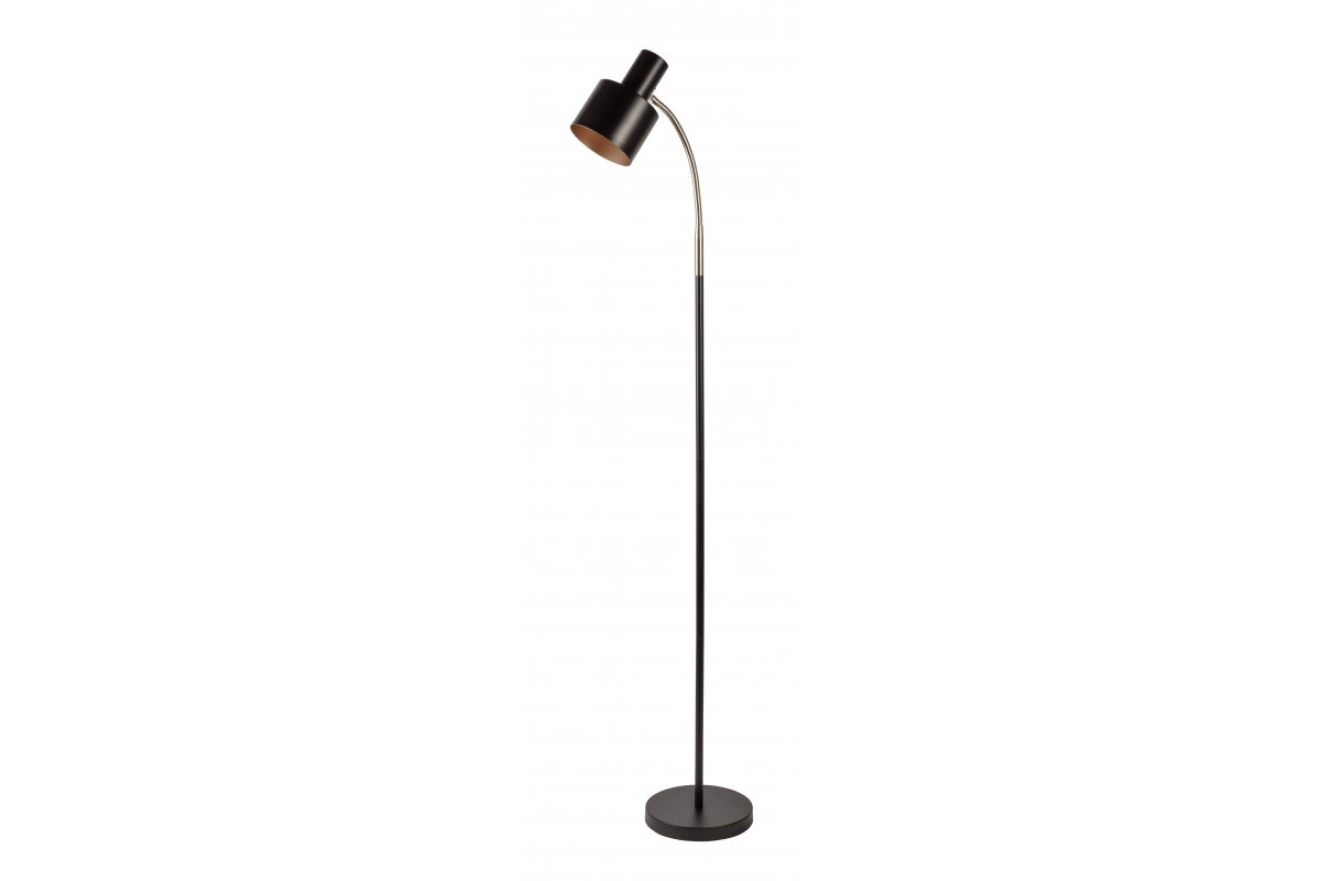 Floor lamp SELVIA II , 5754, max.250V, 50/60Hz, 1*E27, max.25 W, IP20, dia.12 cm, black/gold