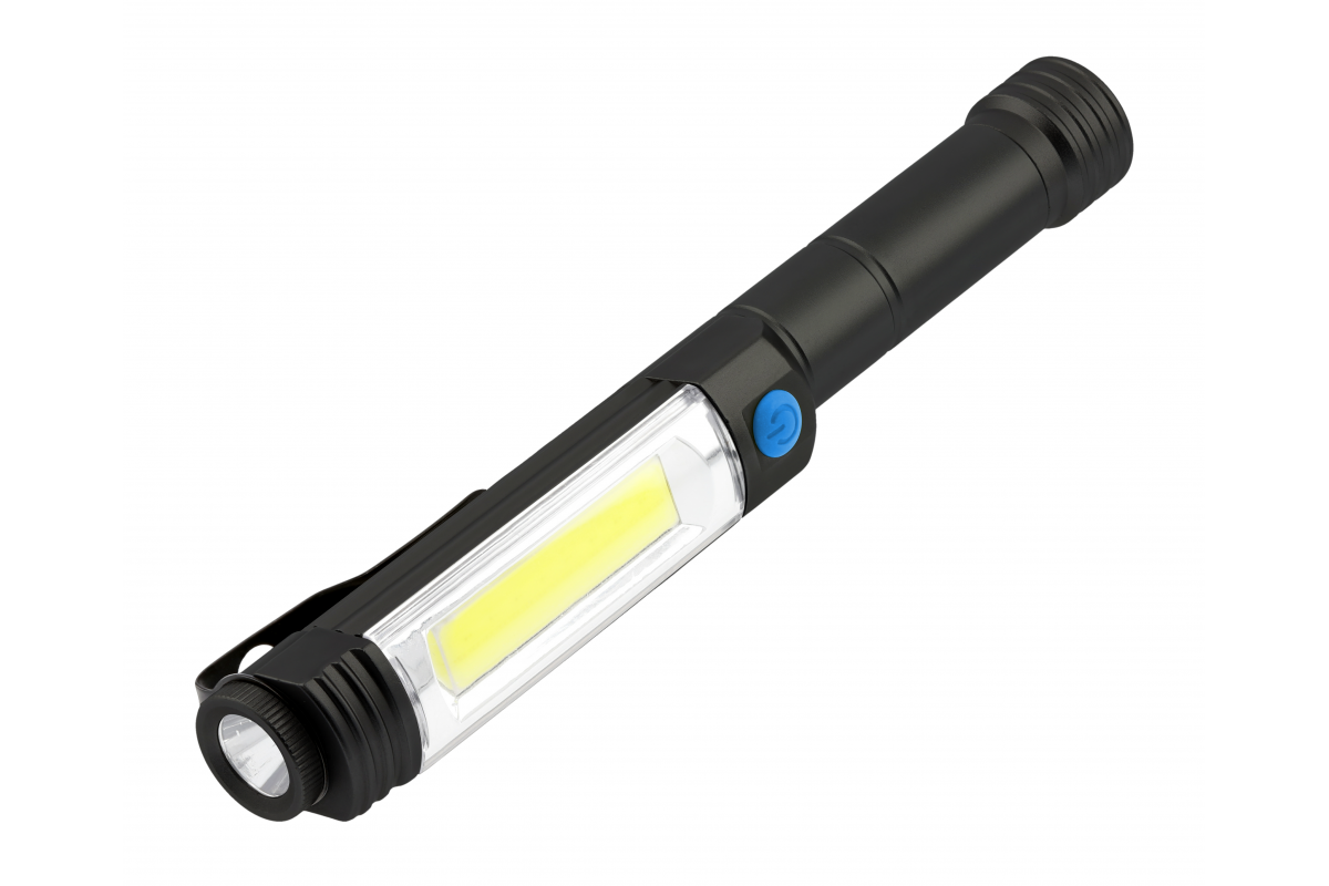 LED flashlight on 3xAA batteries, 6 W, 400 lm, 6400K, IP44