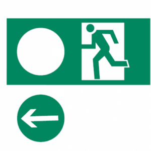 Pictogram evacuation exit universal, 100X300