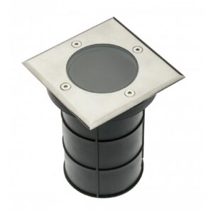 Ground luminaire ALFA, GU10, max. 50 W, IP67, square, stainless steel