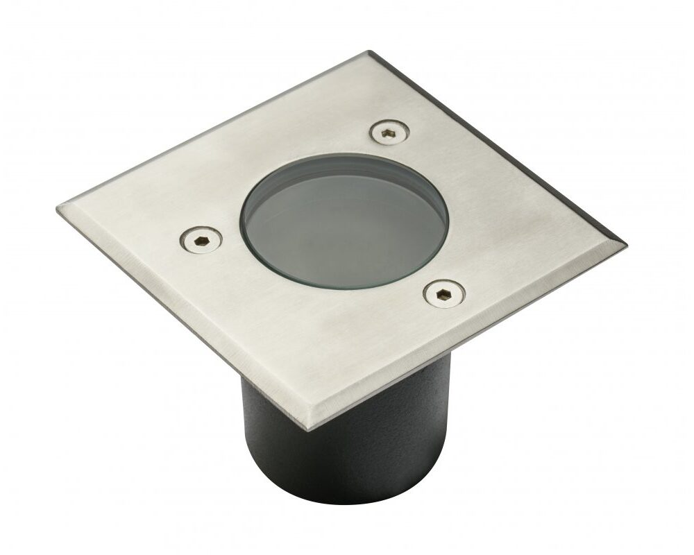 Ground luminaire ALFA MINI, GU10, max. 10 W, IP67, square, stainless steel
