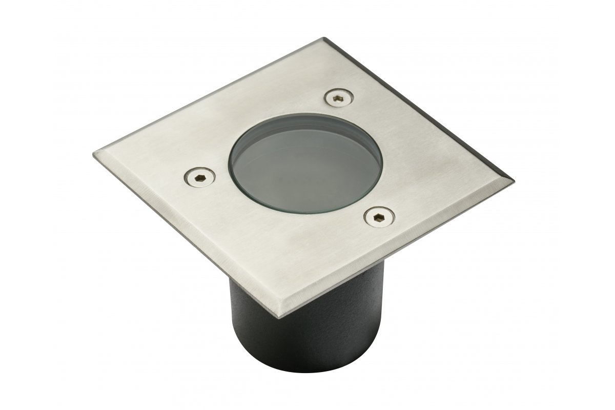 Ground luminaire ALFA MINI, GU10, max. 10 W, IP67, square, stainless steel
