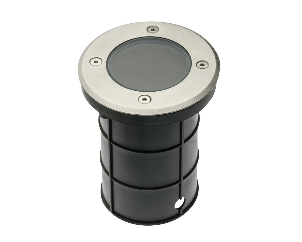 Ground luminaire ALFA, GU10, max. 50 W, IP67, round, stainless steel