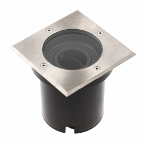 Ground luminaire BETA-K with adjustment, GU10, max. 50 W, IP67, square, stainless steel