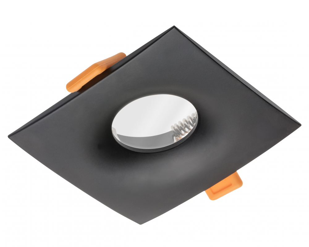 Spot luminaire housing ALESSIO, IP54, square, black