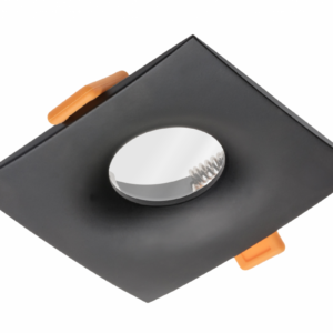 Spot luminaire housing ALESSIO, IP54, square, black
