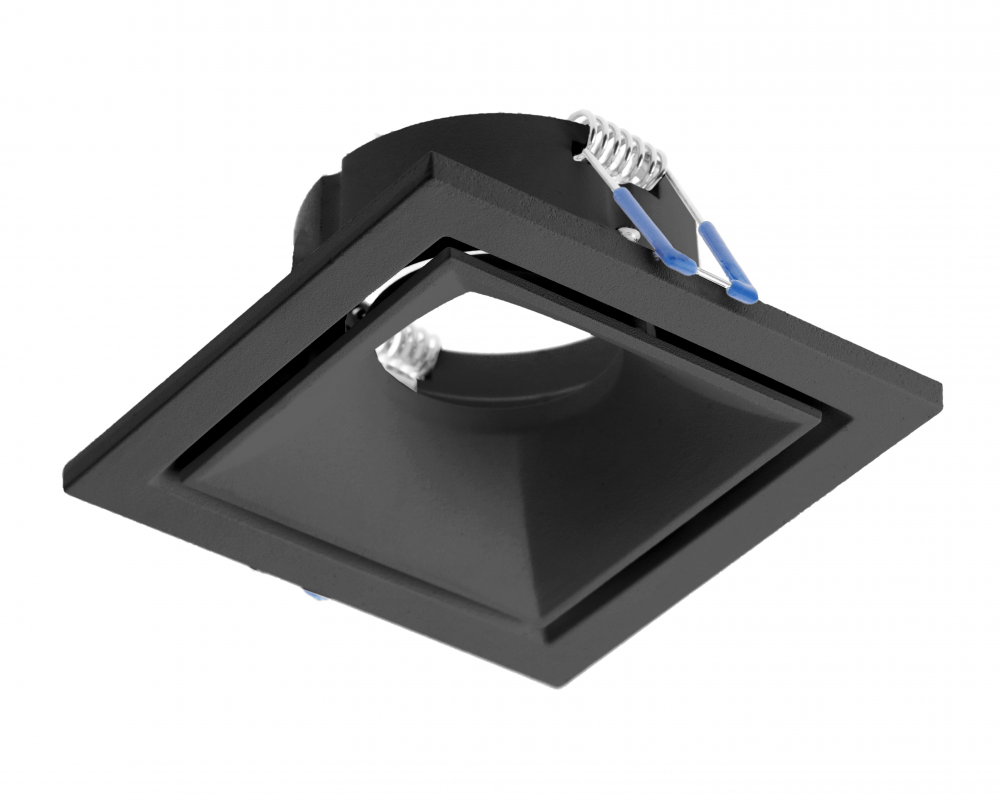 Spot luminaire housing CANNA, IP20, square, black
