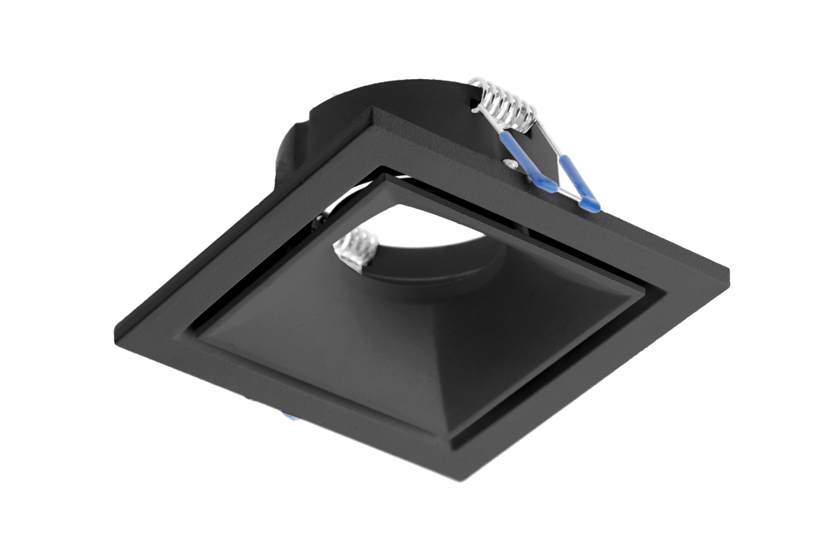 Spot luminaire housing CANNA, IP20, square, black