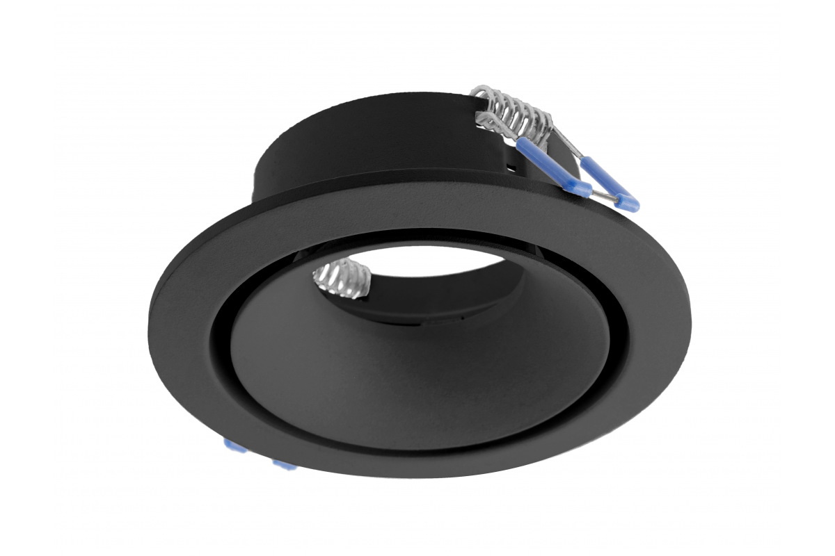 Spot luminaire housing CANNA, IP20, round, black