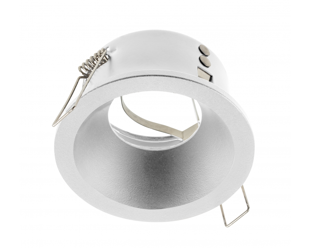 Spot luminaire housing ELVA, IP54, Ø85x45 mm, white