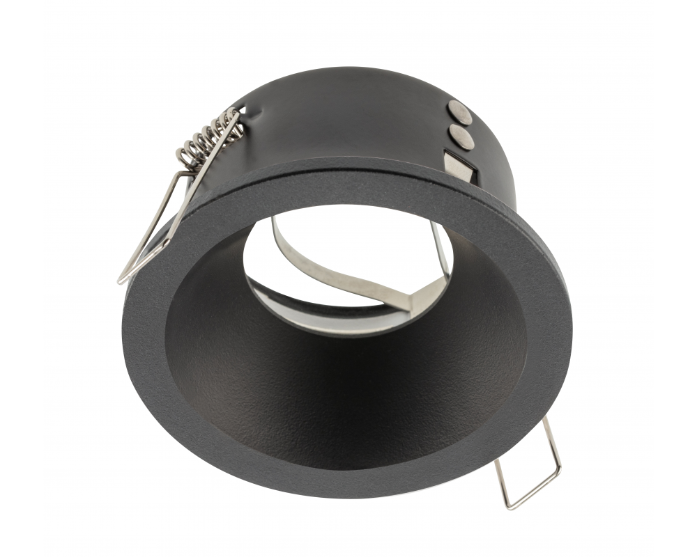 Spot luminaire housing ELVA, IP54, Ø85x45 mm, black