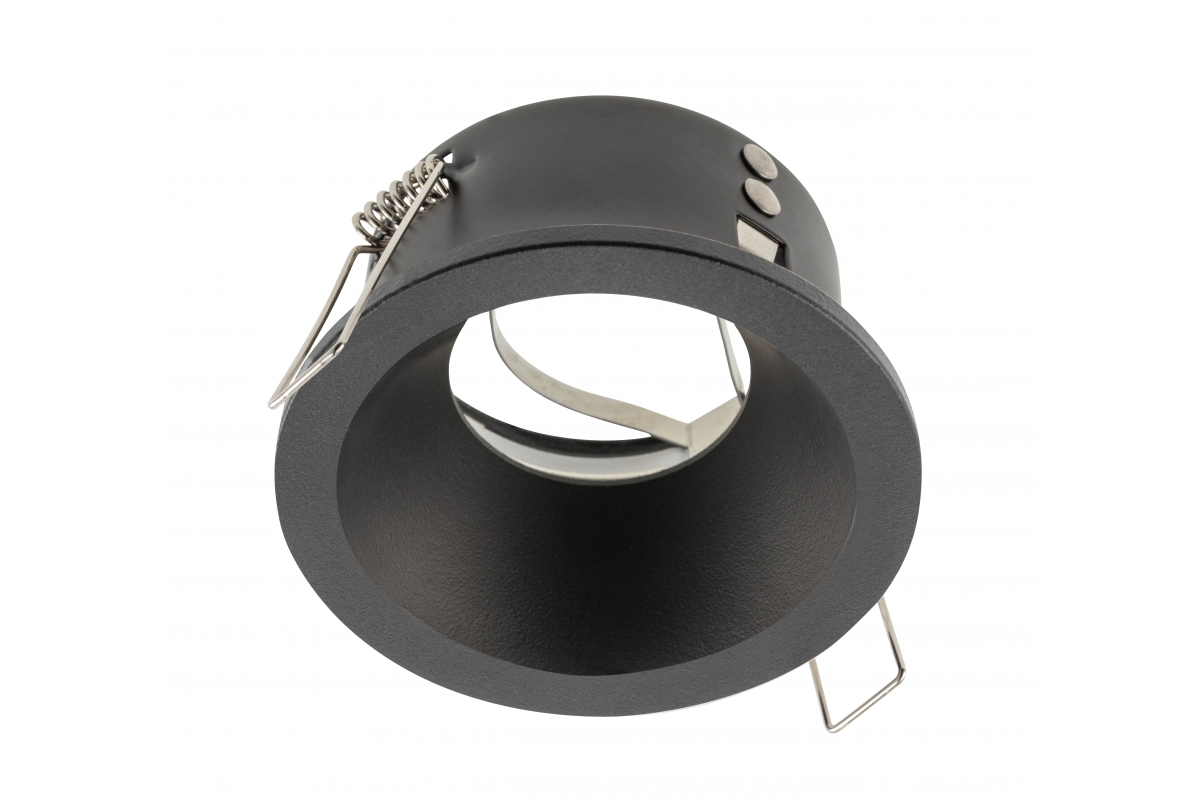 Spot luminaire housing ELVA, IP54, Ø85x45 mm, black