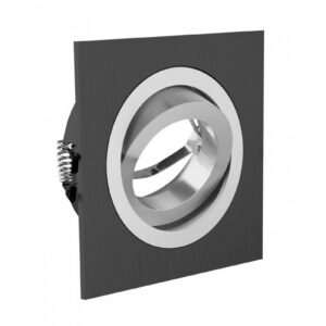 Spot luminaire housing MORENA, IP20, square, black