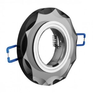 Spot luminaire housing BRILLANTE, IP20, glass, round, black