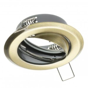 Spot luminaire housing PARMA III with adjustment, IP20, old gold