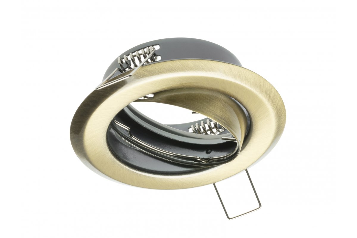 Spot luminaire housing PARMA III with adjustment, IP20, old gold