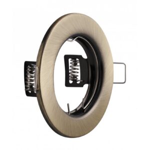 Spot luminaire housing PARMA, IP20, round, stainless steel