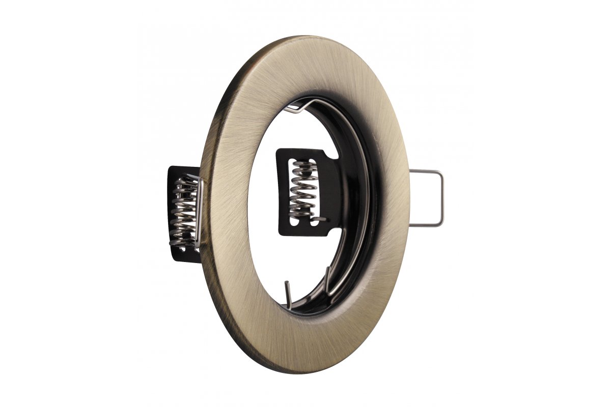 Spot luminaire housing PARMA, IP20, round, stainless steel