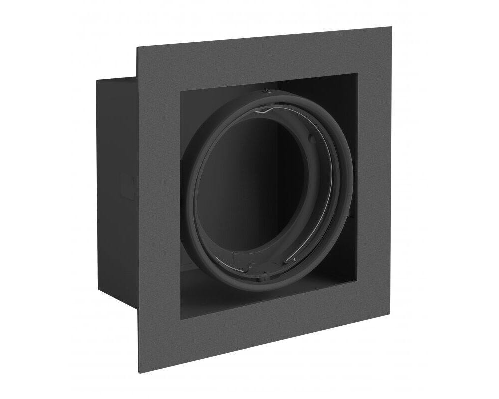 Ceiling luminaire housing PIREO, recessed, IP20, single, black
