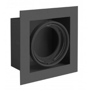 Ceiling luminaire housing PIREO, recessed, IP20, single, black