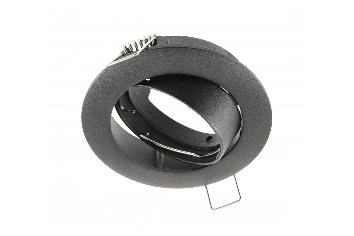 Spot luminaire housing PORTO-K with adjustment, IP20, round, black