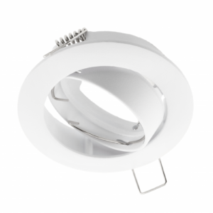 Spot luminaire housing PORTO-K with adjustment, IP20, round, white