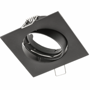 Spot luminaire housing PORTO-K with adjustment, IP20, square, black