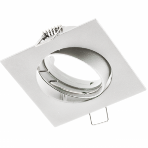 Spot luminaire housing PORTO-K with adjustment, IP20, square, white