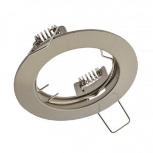 Spot luminaire housing PORTO, IP20, round, stainless steel