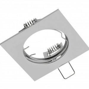 Spot luminaire housing PORTO, IP20, square, chrome