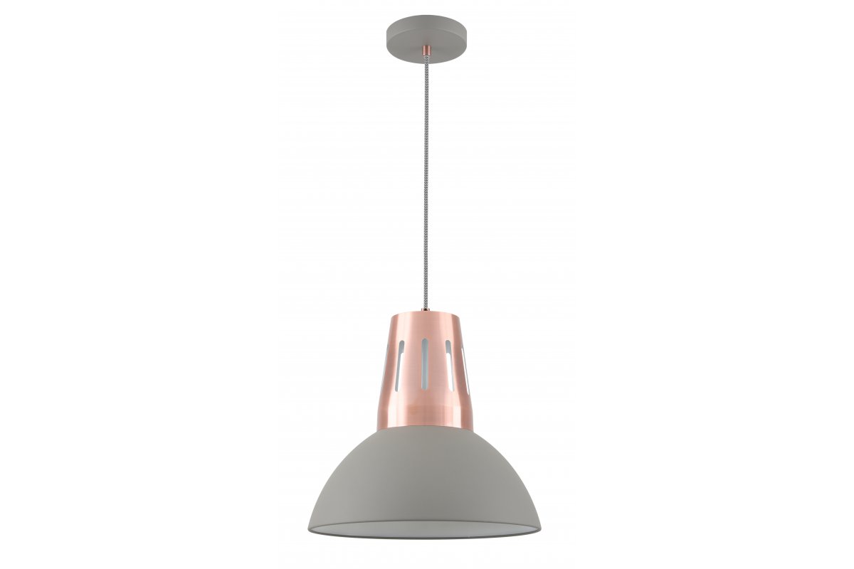 Ceiling fixture ARTEMIA L,2447,AC220-240V,50/60Hz,1*E27, max.40W, IP20, 34,5cm, single, grey
