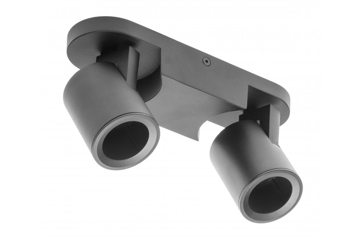 Ceiling light fixture BLINK, AC220-240V, 50/60 Hz, GU10, max. 20W*2, IP20, double, black