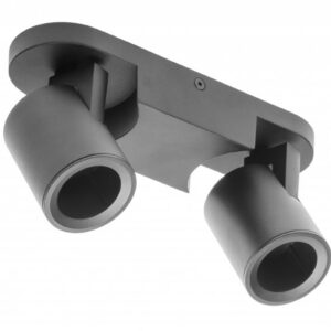 Ceiling luminaire BLINK II, GU10, max. 2*20 W, IP20, double, black