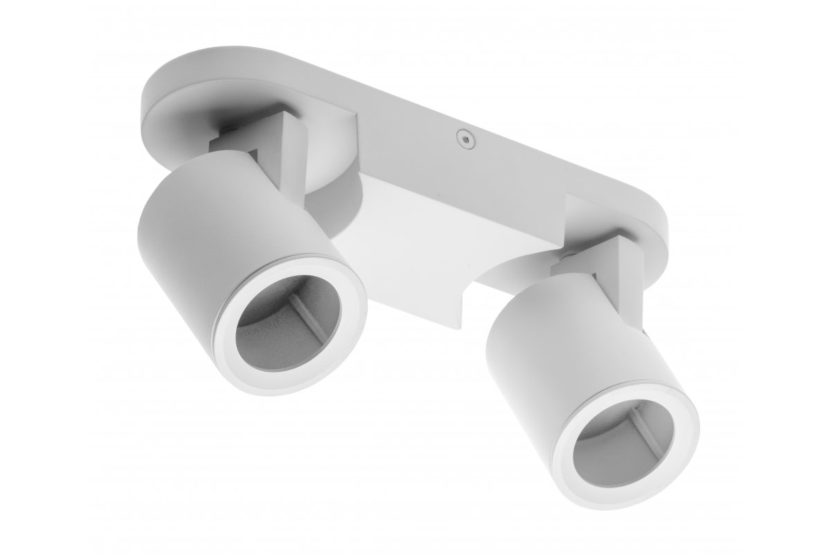 Ceiling luminaire BLINK II, GU10, max. 2*20 W, IP20, double, white