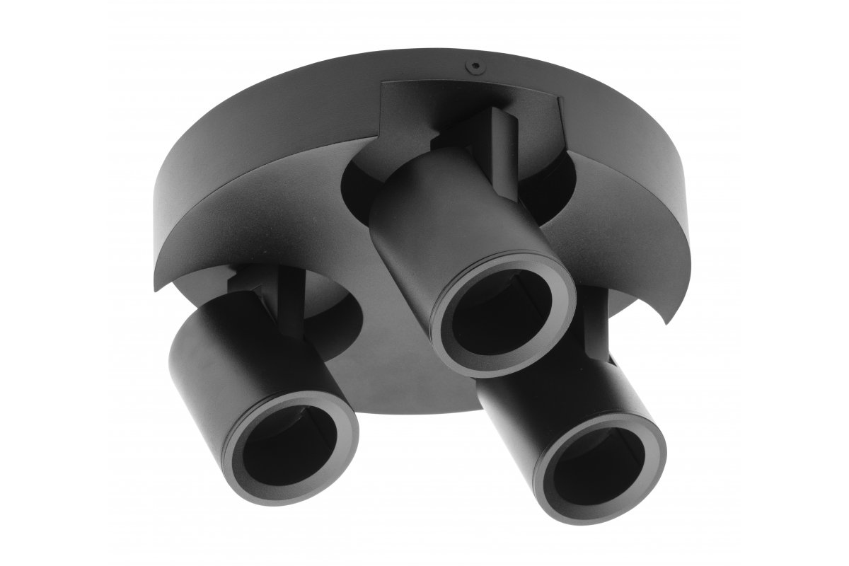 Ceiling luminaire BLINK II, GU10, max. 3*20 W, IP20, triple, black