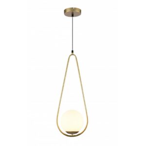 Ceiling fixture CIKLOP,7542,AC220-240V,50/60Hz,1*E27, IP20, Diameter 20 CM, single, gold