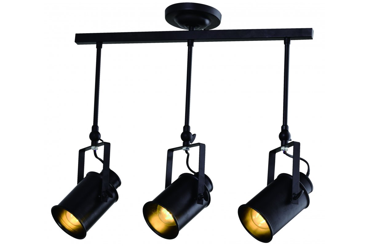 Ceiling fixture DEMIR 3,4014,AC220-240V,50/60Hz,3*E27, IP20, triple, black