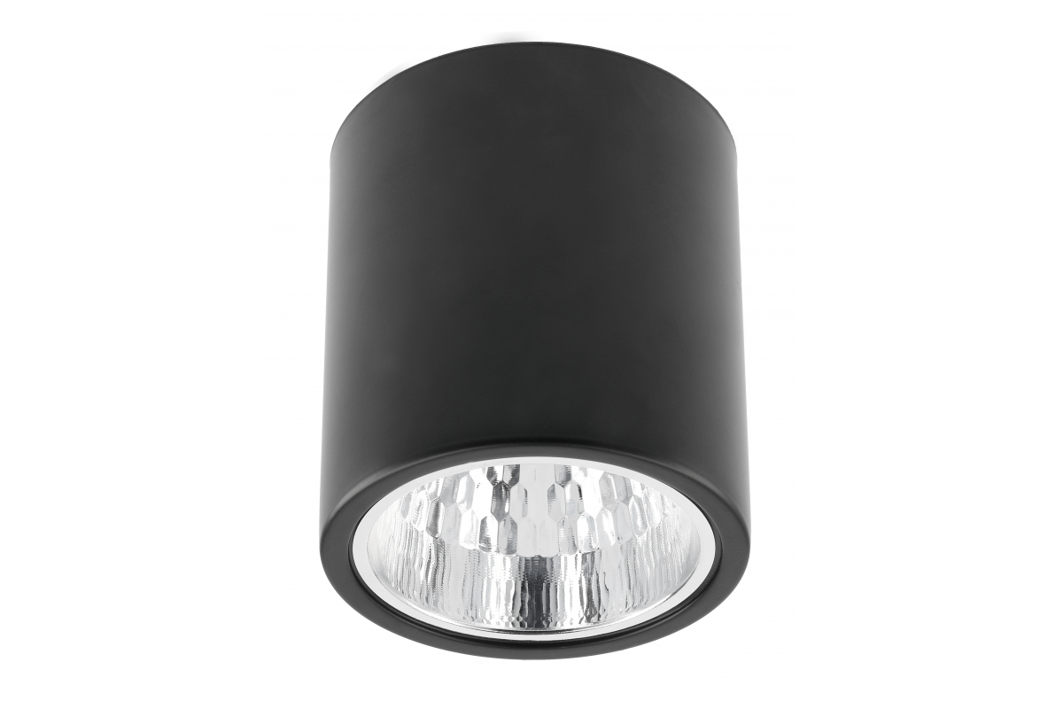 Ceiling luminaire DRAGO, E27, max. 60 W, IP20, 133x148 mm, black