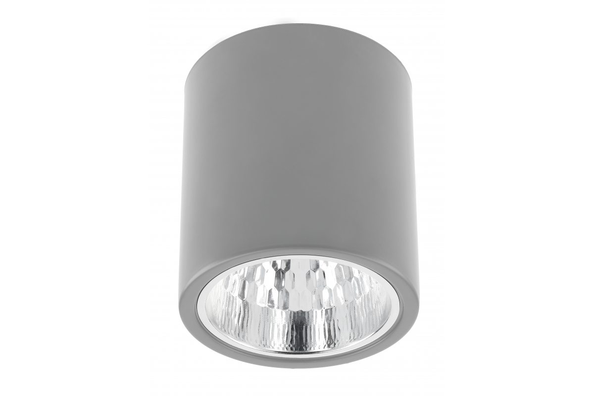 Ceiling luminaire DRAGO, E27, max. 60 W, IP20, 133x148 mm, gray