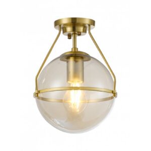 Ceiling luminaire DROP , 5376, AC220-240V, 50/60Hz, 1*E27, max.25W, di.21 cm, gold
