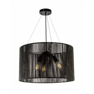 Ceiling luminaire FORESTO 2, 5772, AC220-240V, 50/60Hz, 1*E27, max.40W, dia. 50 cm, black