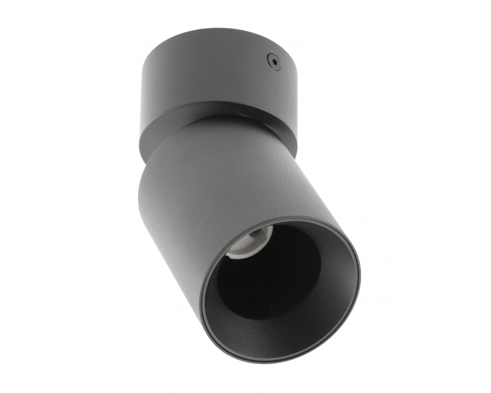 Ceiling luminaire FARGO 2, GU10, 70x166 mm, IP20, max. 20 W, round, black