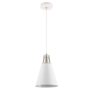 Ceiling fixture GIANNI,8075,AC220-240V,50/60Hz,1*E27, max.40W,IP20, Diameter22cm,single, white/silver