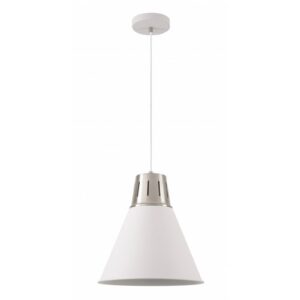 Ceiling fixture GIANNI L,8150,AC220-240V,50/60Hz,1*E27,max.40W,IP20, Diameter32cm,single, white/silver