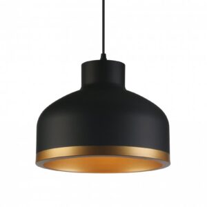 Ceiling fixture GOLDI 1,4090,AC220-240V,50/60Hz,1*E27, IP20, Diameter 30 CM,single,black/gold